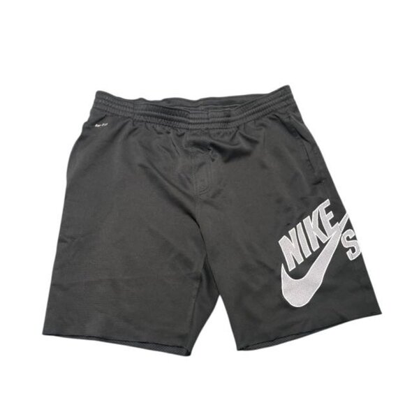 Nike Dri-Fit Sportswear SB Skateboarding Shorts Men's Large Black Elastic Waist - Picture 1 of 6